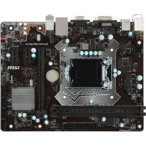   MSI H110M PRO-VD PLUS Soc-1151 Intel H110 2xDDR4 mATX AC`97 8ch(7.1) GbLAN+VGA+DVI (H110M PRO-VD PLUS)