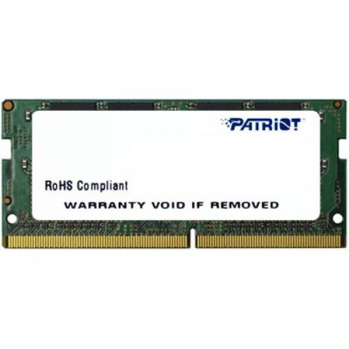  DDR4 4Gb 2133MHz Patriot PSD44G213381S RTL PC4-17000 CL15 SO-DIMM 260-pin 1.2 single rank Ret (PSD44G213381S)