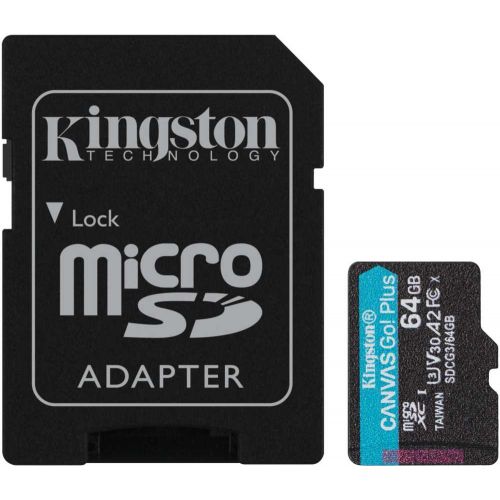   microSDXC 64GB Kingston SDCG3/64GB Canvas Go! Plus + adapter (SDCG3/64GB)