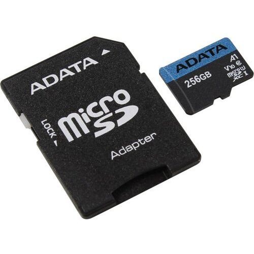  microSDXC 256GB A-Data AUSDX256GUICL10A1-RA1 Premier Pro + adapter (AUSDX256GUICL10A1-RA1)