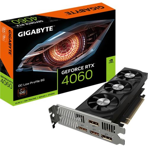  Gigabyte PCI-E 4.0 GV-N4060OC-8GL NVIDIA GeForce RTX 4060 8Gb 128bit GDDR6 2475/17000 HDMIx2 DPx2 HDCP Ret (GV-N4060OC-8GL)