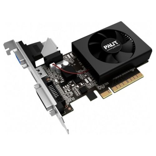  Palit PCI-E PA-GT730K-2GD3H nVidia GeForce GT 730 2048Mb 64bit DDR3 800/1804 DVIx1/HDMIx1/CRTx1/HDCP oem (NEAT7300HD46-2080H BULK)