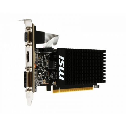  MSI PCI-E GT 710 2GD3H LP NVIDIA GeForce GT 710 2Gb 64bit DDR3 954/1600 DVIx1 HDMIx1 CRTx1 HDCP Ret low profile (GT 710 2GD3H LP)
