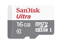   microSDHC 16Gb Class10 Sandisk SDSQUNB-016G-GN3MA Ultra + adapter (SDSQUNB-016G-GN3MA)