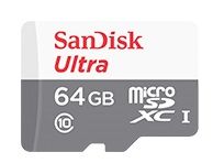   microSDXC 64Gb Class10 Sandisk SDSQUNB-064G-GN3MA Ultra + adapter (SDSQUNB-064G-GN3MA)