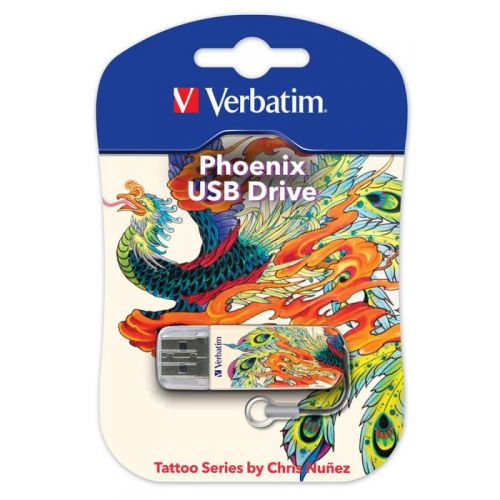   Verbatim 16Gb Store n Go Mini Tattoo Edition Phoenix 49887 USB2.0 / (49887)
