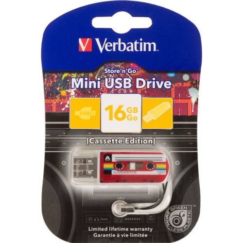  Verbatim 16Gb Mini Cassette Edition 49398 USB2.0 / (49398)