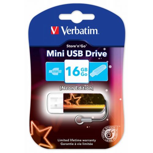   Verbatim 16Gb Mini Neon Edition 49394 USB2.0 / (49394)