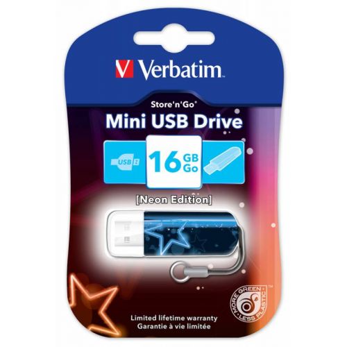   Verbatim 16Gb Mini Neon Edition 49395 USB2.0 / (49395)